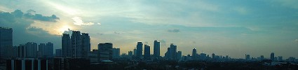 Embracing evening at Kuningan, Jakarta