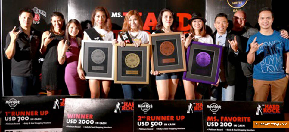 WINNERS OF MS. HARD ROCK SOUTHEAST ASIA 2014 – Penangite crowned Ms. Hard Rock Southeast Asia in Bali