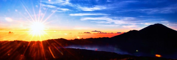 Sunrise gone wild on Mount Batur