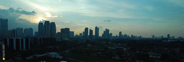 Embracing evening at Kuningan, Jakarta